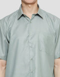Stanley Adams Men's Regular Dobby Short Sleeve Shirt