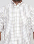 Stanley Adams Checks Medium Twill Cvc Kemeja Regular Pria