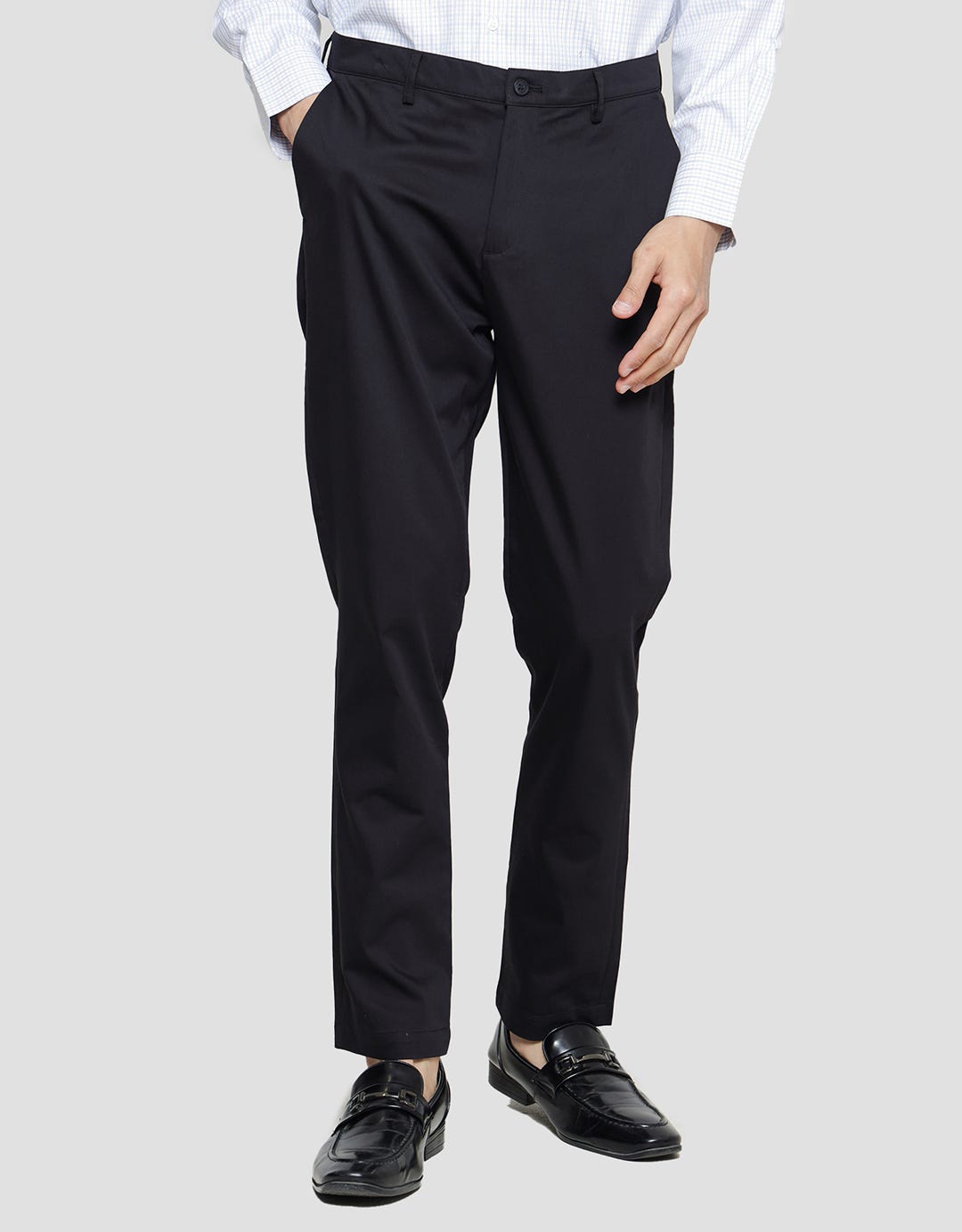 Stanley Adams Cotton Microfiber Spandex Celana Slim Pria