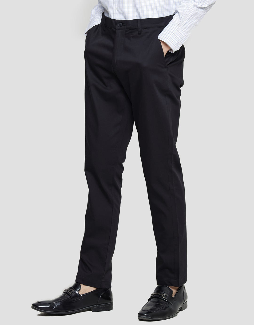 Stanley Adams Cotton Microfiber Spandex Celana Slim Pria