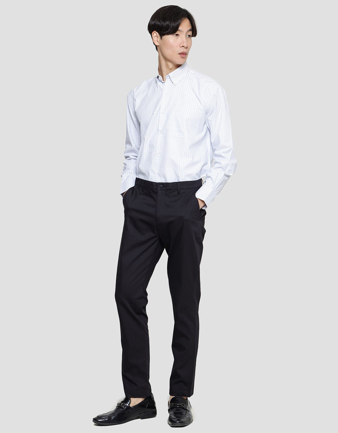 Stanley Adams Cotton Microfiber Spandex Celana Slim Pria