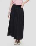 Anyday Women's Maxi Skirt with Crinkle Detail Solid Color
