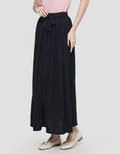 Anyday Women's Maxi Skirt with Crinkle Detail Solid Color