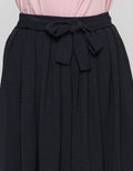 Anyday Women's Maxi Skirt with Crinkle Detail Solid Color