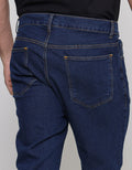 Anyday Contrast Stitching Men's Denim Trousers