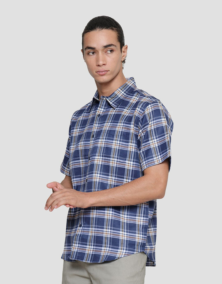 Anyday Men's Regular Short Sleeve Shirt Medium Checks