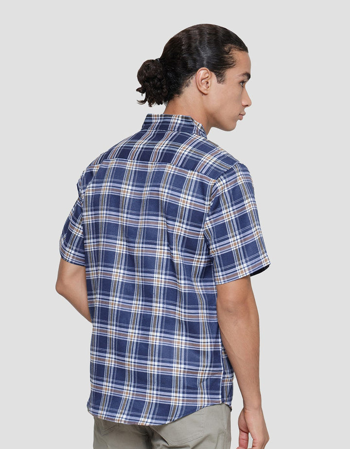 Anyday Men's Regular Short Sleeve Shirt Medium Checks