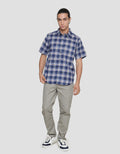 Anyday Men's Regular Short Sleeve Shirt Medium Checks