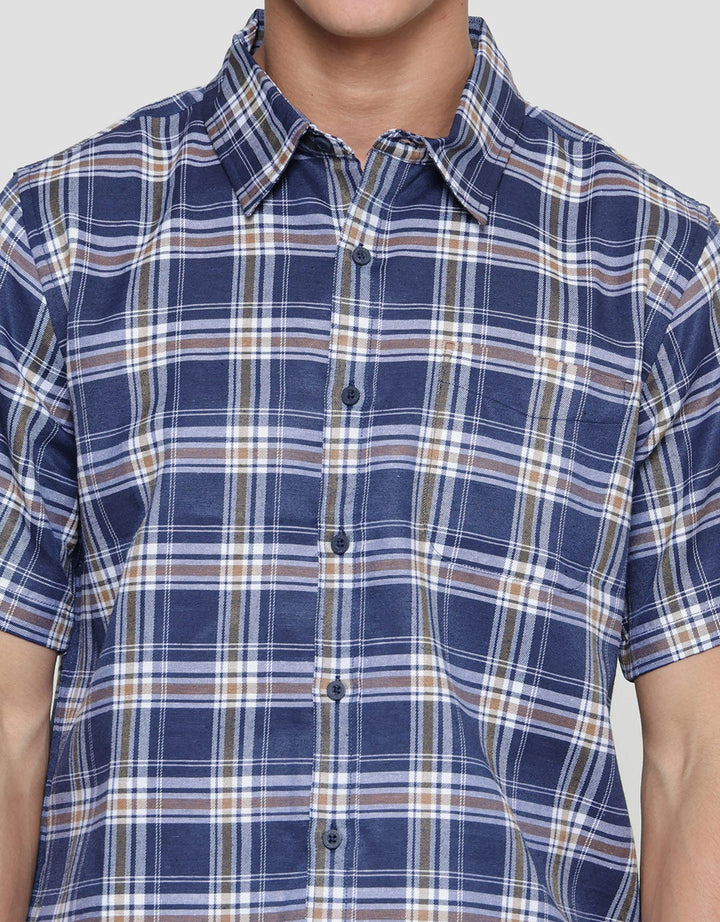 Anyday Men's Regular Short Sleeve Shirt Medium Checks