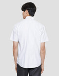 Stanley Adams Kemeja Lengan Pendek Pria Stripe Crisscross