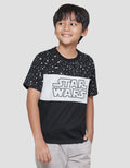 Star Wars Cutsewn Disturbance Splash Kaos Lengan Pendek Anak Laki-laki
