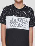 Star Wars Cutsewn Disturbance Splash Kaos Lengan Pendek Anak Laki-laki