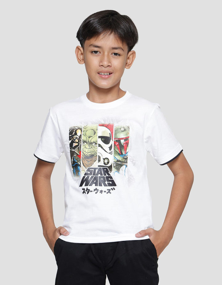 Star Wars Anime Print Kaos Anak Laki-laki