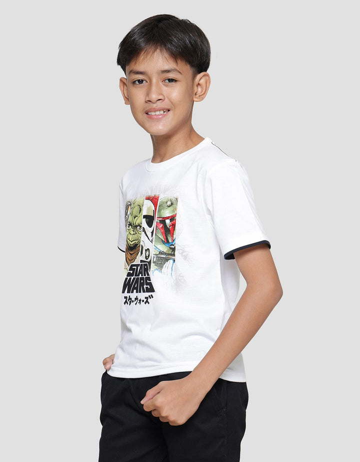 Star Wars Anime Print Kaos Anak Laki-laki