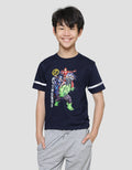 Marvel Avg Team Star Lengan Stripe Kaos Anak Laki-Laki