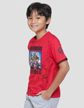 Marvel Avengers Team Assemble Splash Kaos Lengan Pendek Anak Laki-Laki