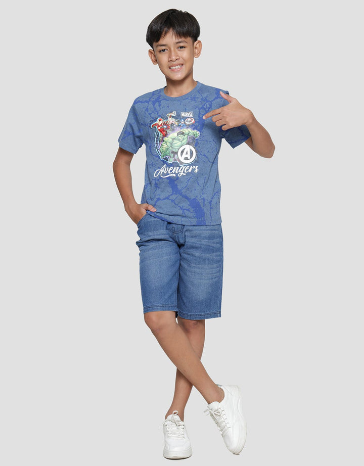 Marvel  Avg Team Lighting Kaos Lengan Pendek Anak Laki-Laki