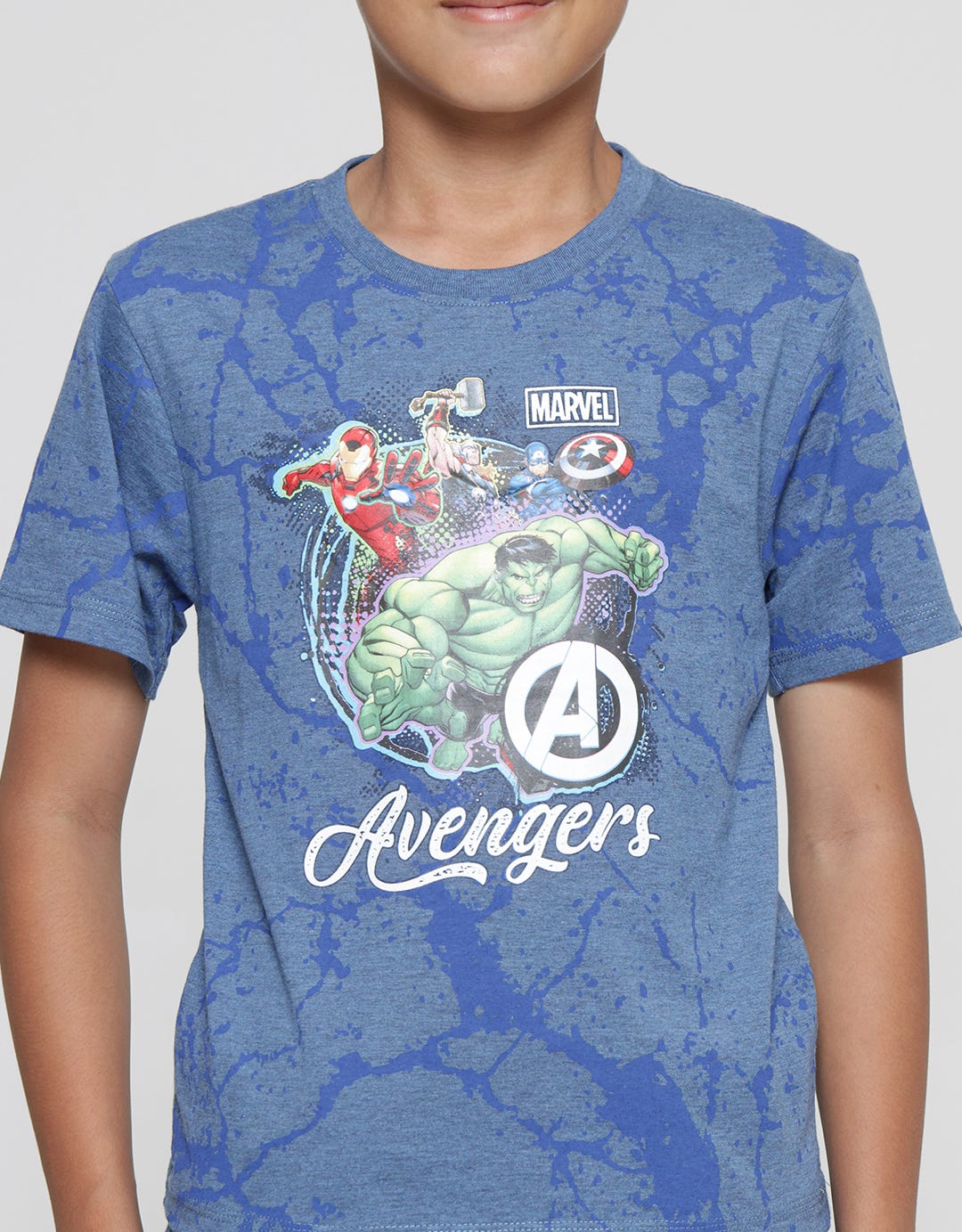 Marvel  Avg Team Lighting Kaos Lengan Pendek Anak Laki-Laki
