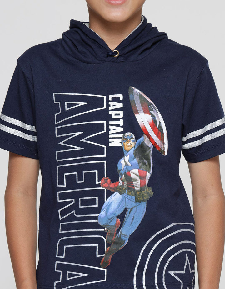 Marvel Avg Captain America Hoodie Boys T-Shirt