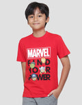 Marvel Avengers Find Your Power Kaos Lengan Pendek Anak Laki-Laki