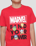Marvel Avengers Find Your Power Kaos Lengan Pendek Anak Laki-Laki