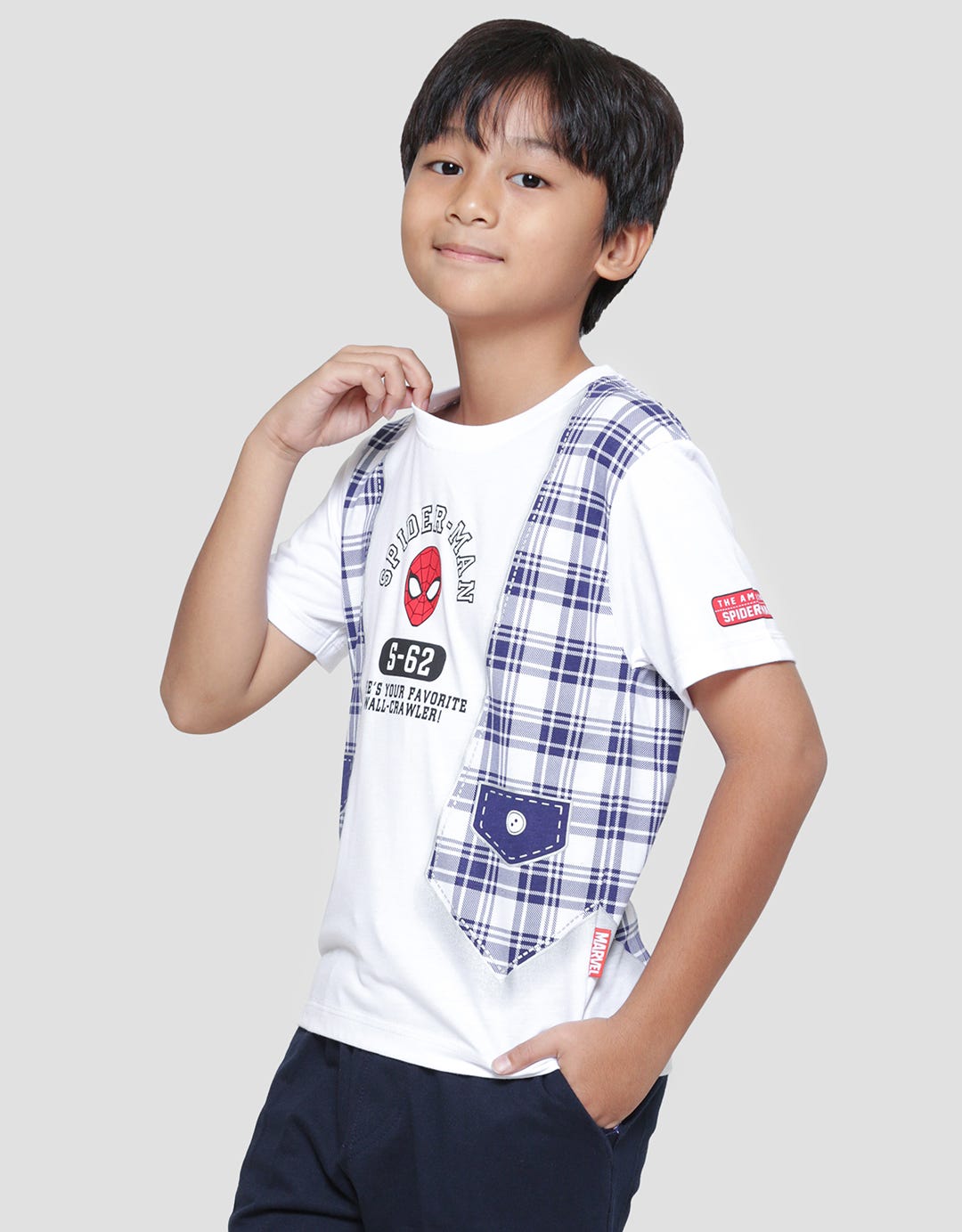 Marvel Spider Check Spidey Boys T-Shirt