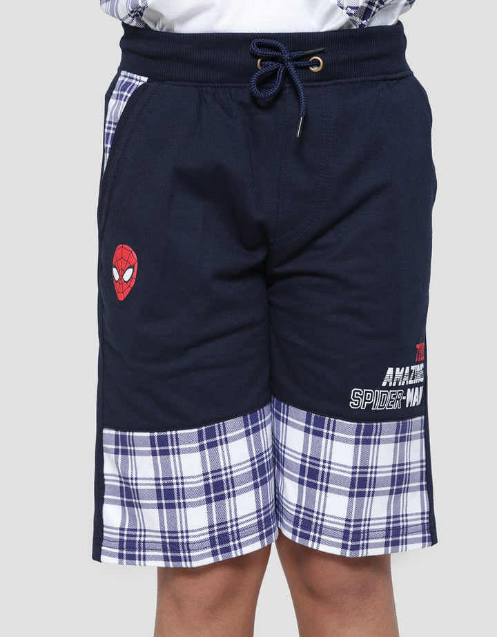 Marvel Spiderman Check Face Boys T-Shirt