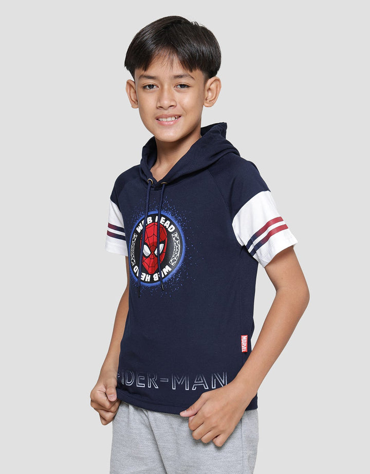 Marvel Avg Spiderman Head Hoodie Boys T-shirt
