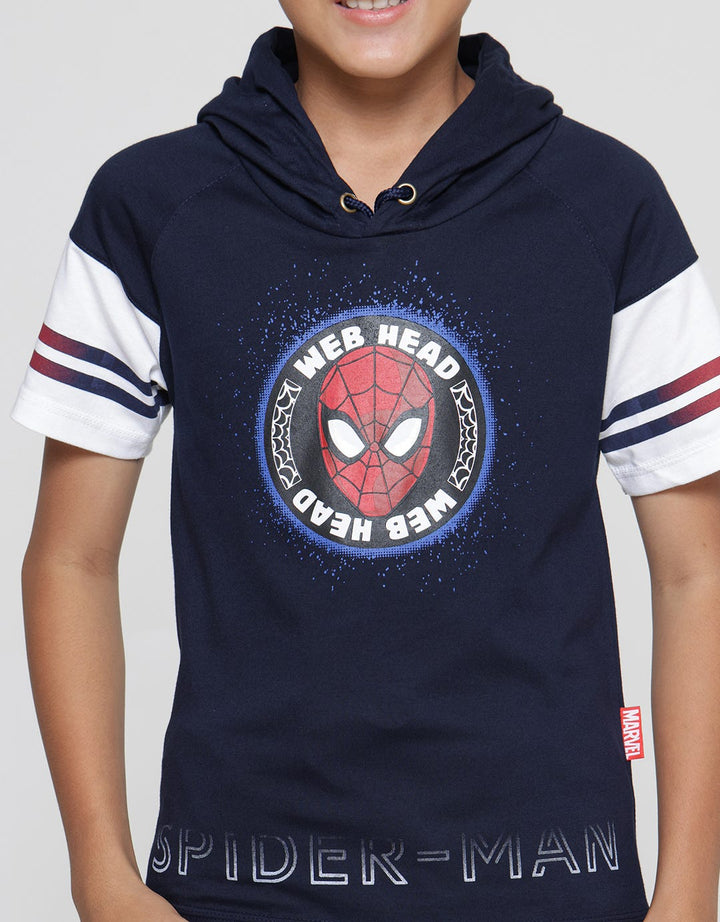 Marvel Avg Spiderman Head Hoodie Boys T-shirt