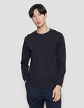 SUKO ROUND NECK SOFT TOUCH KERAH BULAT LENGAN PANJANG KAOS PRIA