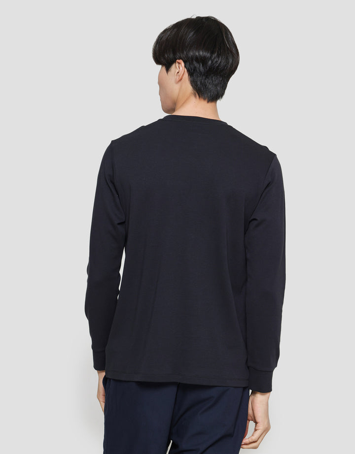 Suko Soft Touch Kaos Kerah Bulat Lengan Panjang Pria