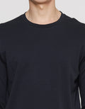 Suko Round Neck Soft Touch Round Collar Men's Long Sleeve T-Shirt