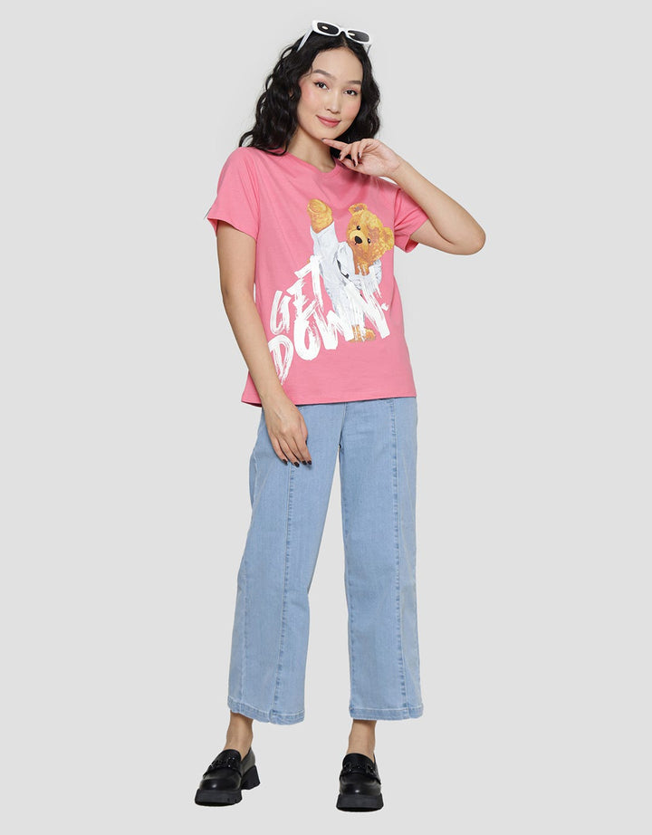 American Jeans Get Down Karate Kaos Lengan Pendek Wanita