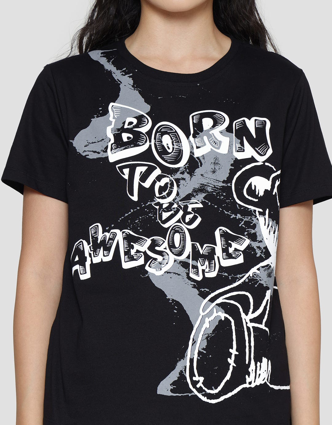 American Jeans Born To Be Awesome Kaos Wanita