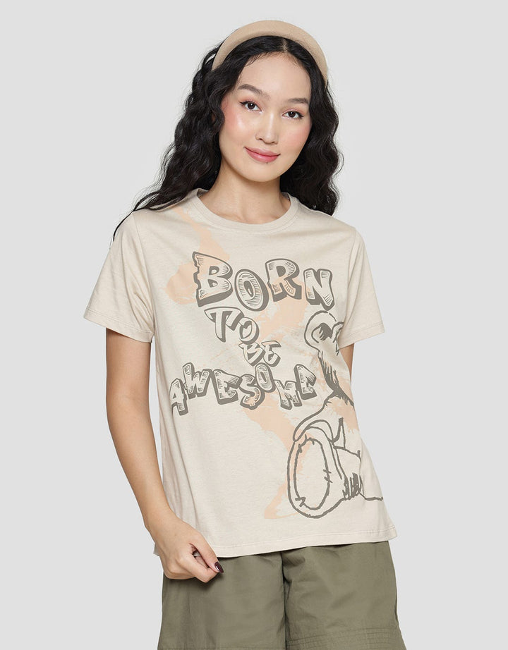 American Jeans Born To Be Awesome Kaos Wanita