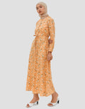 Geela Latifa Flower Dress Wanita