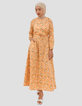 Geela Latifa Flower Dress Wanita