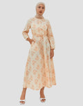 Geela Latifa Flower Print Dress Wanita