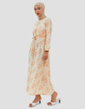 Geela Latifa Flower Print Dress Wanita