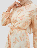 Geela Latifa Flower Print Dress Wanita