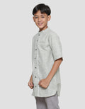 Nevada Casual Uloss Pintu  Koko Kurta Sepaha Lengan Pendek Anak Laki-Laki