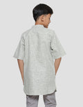 Nevada Casual Uloss Pintu  Koko Kurta Sepaha Lengan Pendek Anak Laki-Laki
