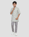 Nevada Casual Uloss Pintu  Koko Kurta Sepaha Lengan Pendek Anak Laki-Laki