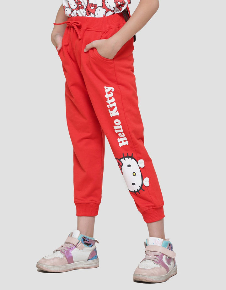 Character Hello Kitty Celana Jogger Anak Perempuan