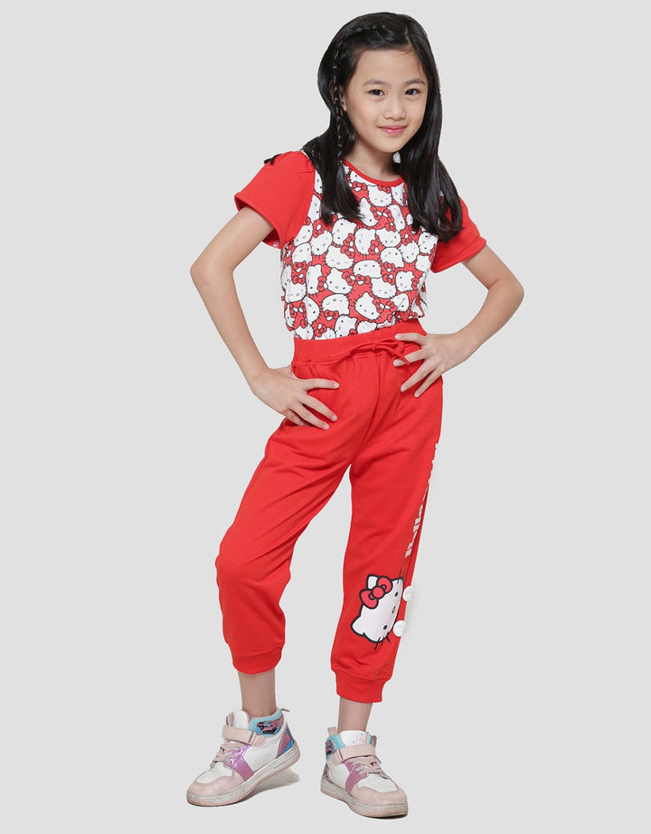 Character Hello Kitty Celana Jogger Anak Perempuan