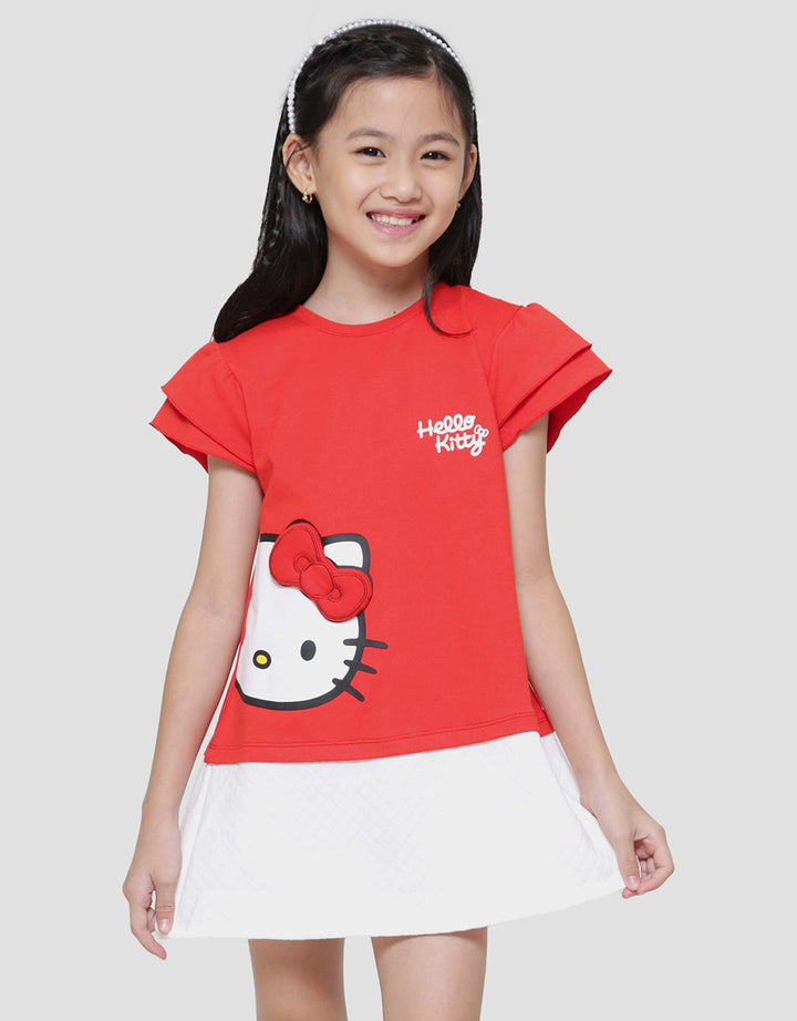 Character Hello Kitty Collar Midi Dress for Girls