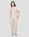 St. Yves Solid Rayon Slap Baju Tidur Set Wanita