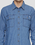 Watchout! Jeans Double Pocket Kemeja Pria