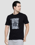 T Zone Wb Batman Wording Kaos Lengan Pendek Pria