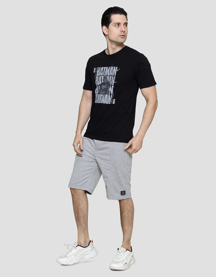 T Zone Wb Batman Wording Kaos Lengan Pendek Pria